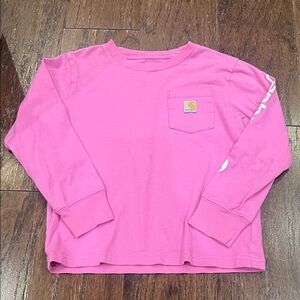 Carhartt Kids Bright Pink Long Sleeve Tee
